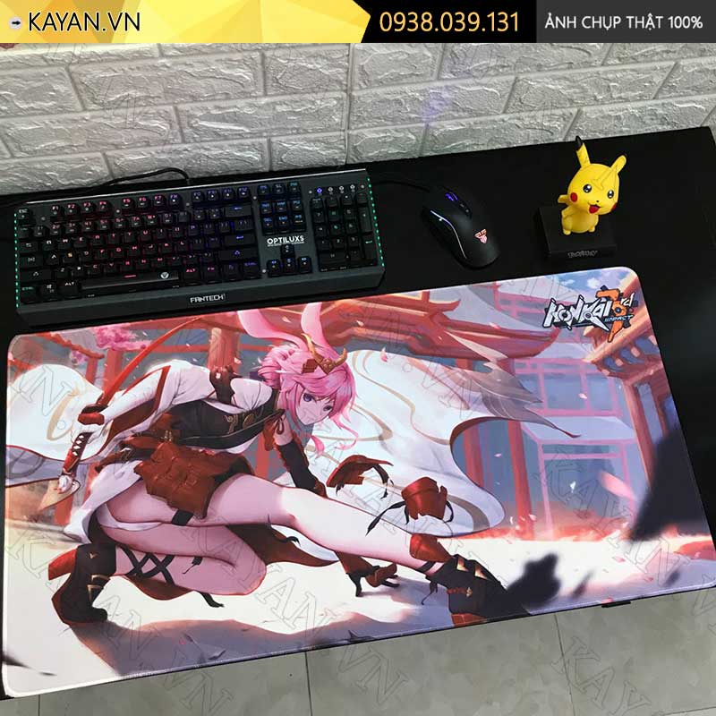 Lót chuột chống nước cỡ lớn 80x30cm dày 3mm HK-18-80X30