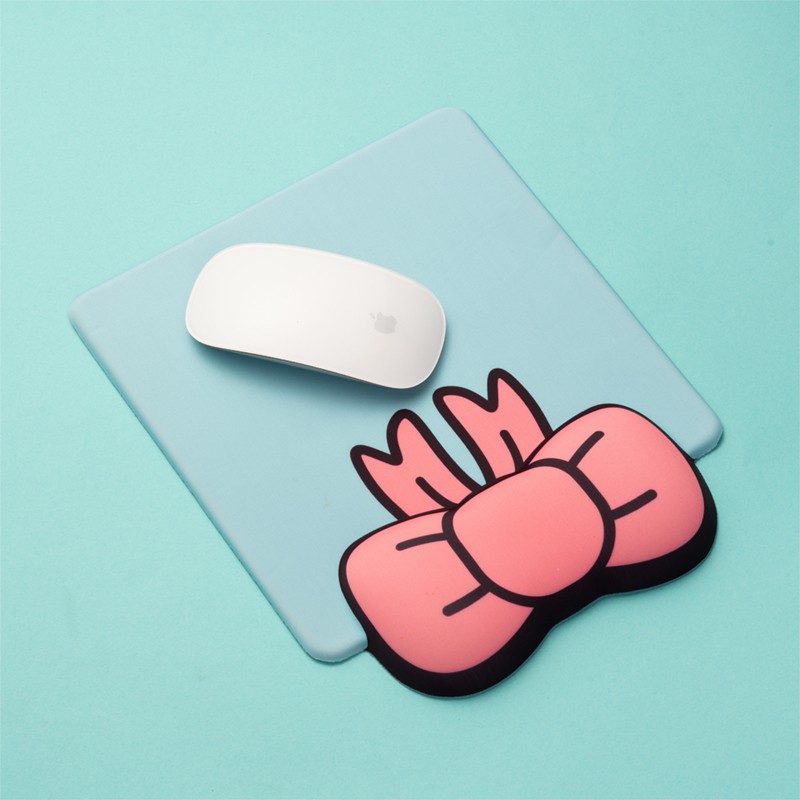 Lót chuột 3D đệm cao su silicon Nơ xanh lam LOTCHUOT3D-NOXANHLAM