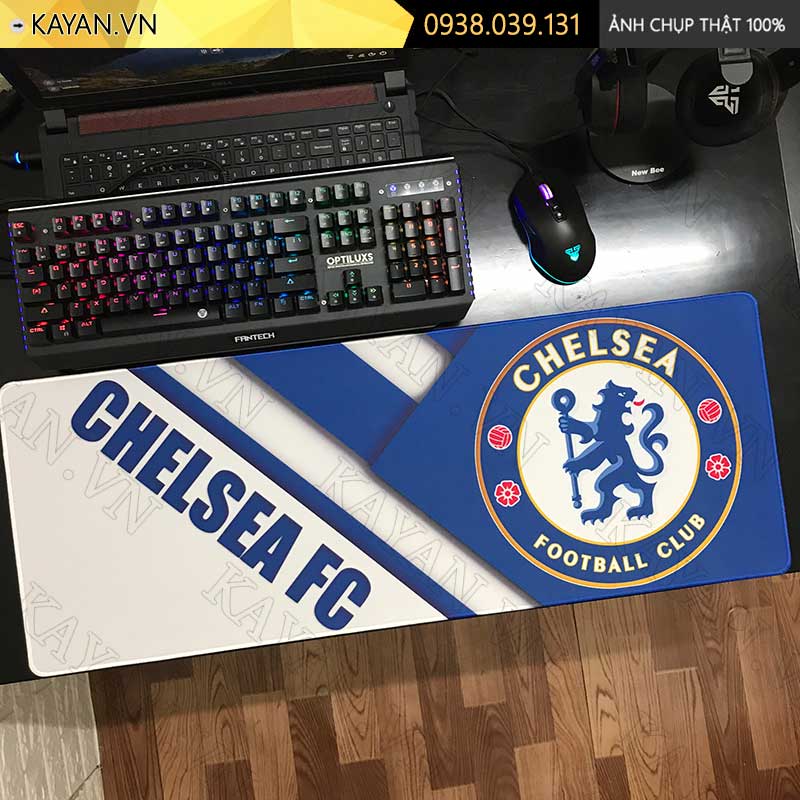 Lót chuột chống nước cỡ lớn 80x30cm dày 3mm FOOTBALL-02-80X30