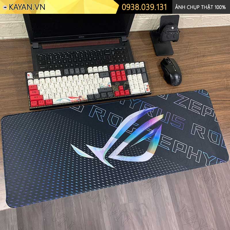 Lót chuột chống nước cỡ lớn 80x30cm dày 3mm ROG-15-80X30