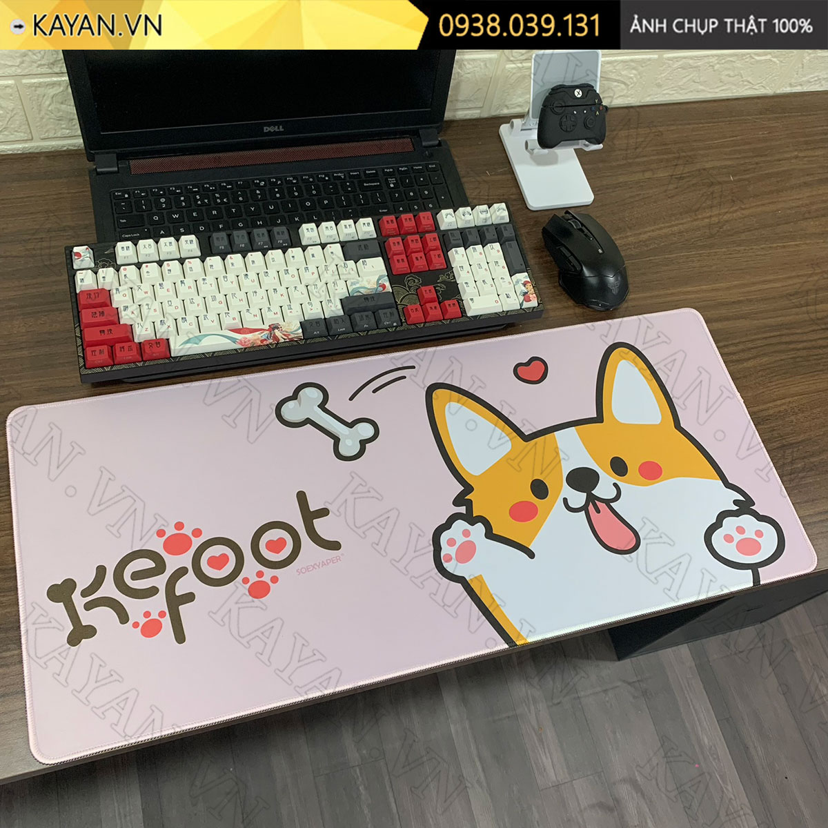 Lót chuột chống nước cỡ lớn 70x30cm dày 3mm CUTE-60-70X30