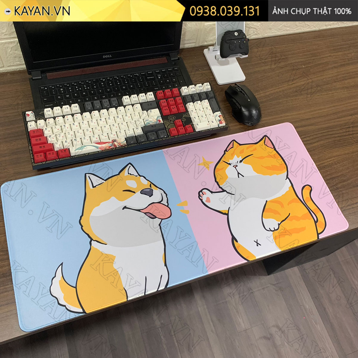 Lót chuột chống nước cỡ lớn 70x30cm dày 3mm CUTE-65-70X30