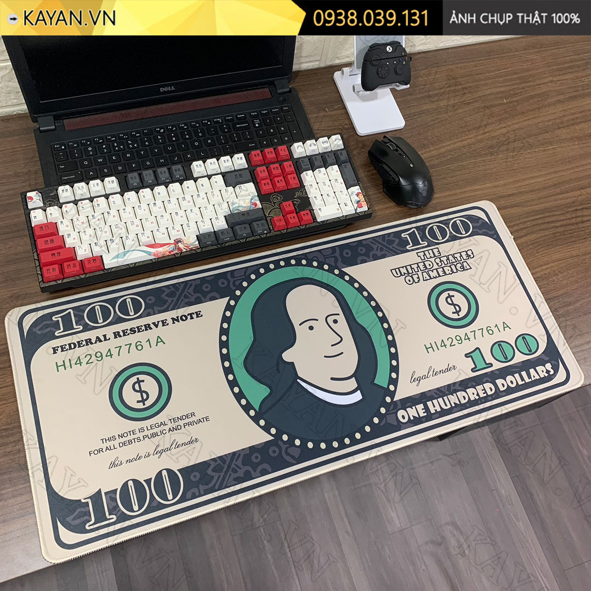 Lót chuột chống nước cỡ lớn 70x30cm dày 3mm DOLLAR-01-70X30