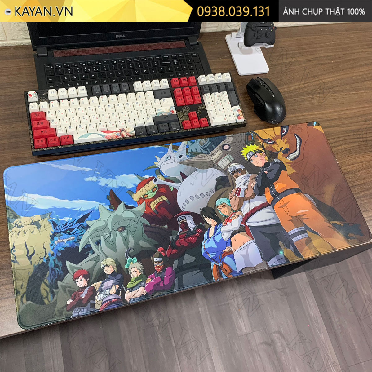 Lót chuột chống nước cỡ lớn 70x30cm dày 3mm NARUTO-10-70X30