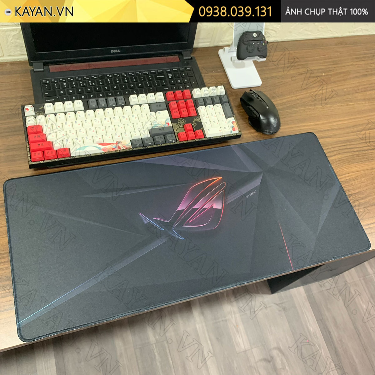 Lót chuột chống nước cỡ lớn 70x30cm dày 3mm ROG-10-70X30