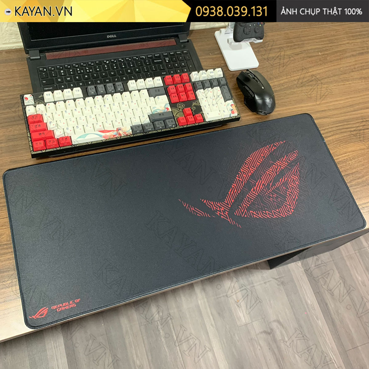 Lót chuột chống nước cỡ lớn 70x30cm dày 3mm ROG-14-70X30