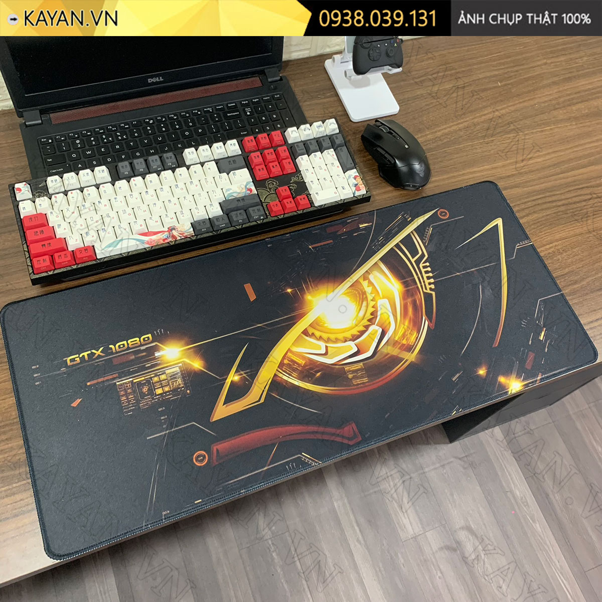Lót chuột chống nước cỡ lớn 70x30cm dày 3mm ROG-11-70X30