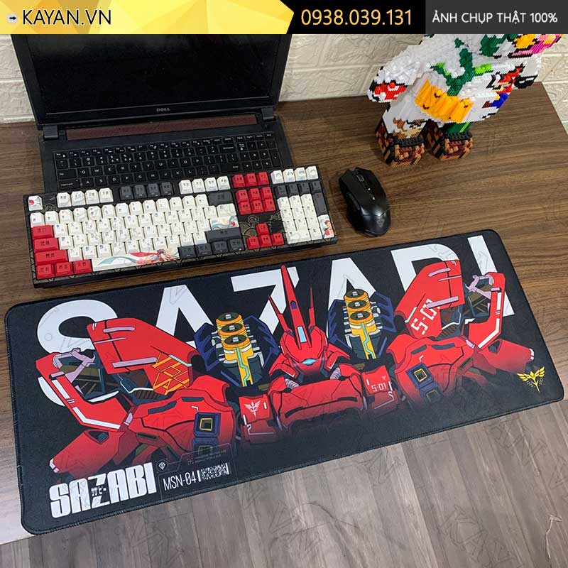 Lót chuột chống nước cỡ lớn 80x30cm dày 3mm GUNDAM-20-80X30