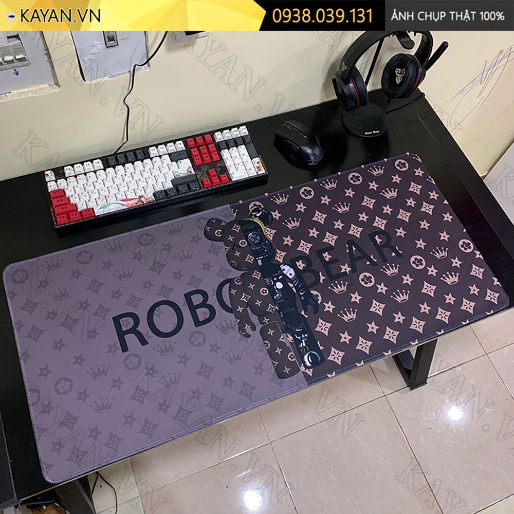 Lót chuột chống nước cỡ lớn 90x40cm dày 3mm BEARBRICK-04-90X40