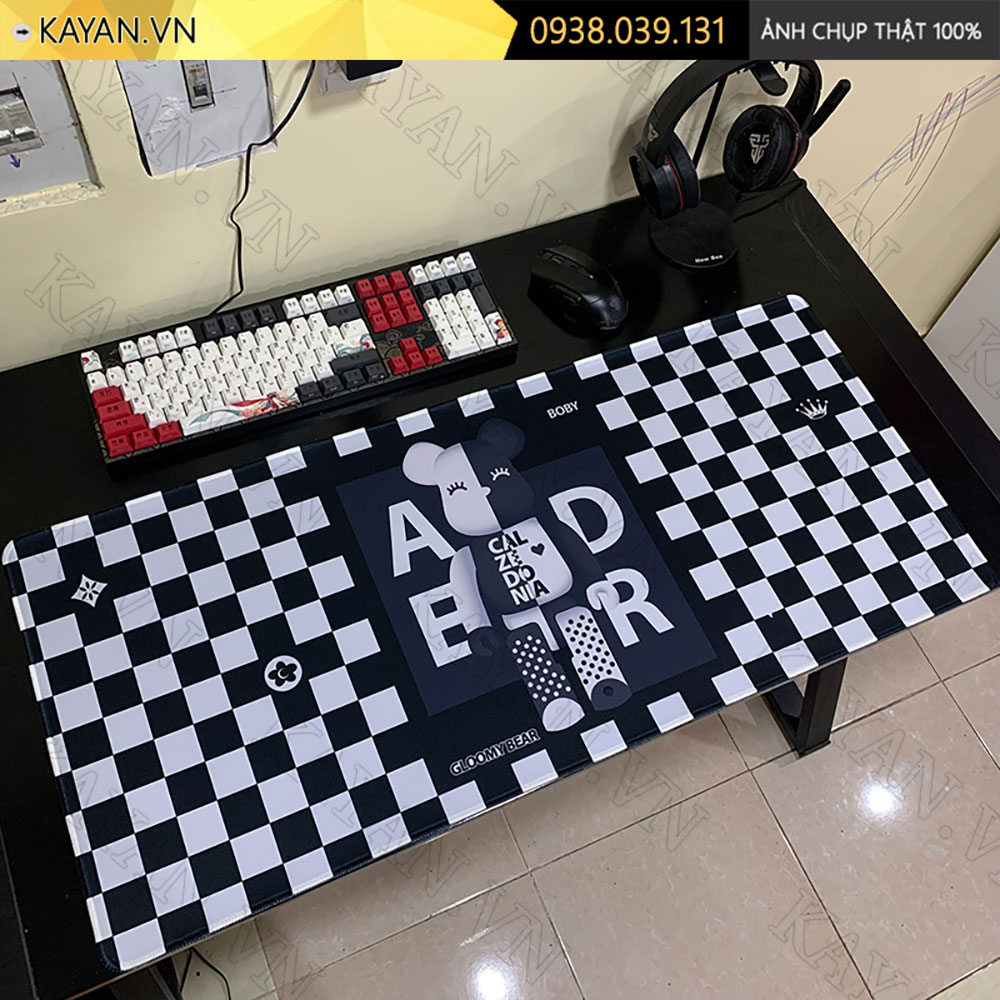 Lót chuột chống nước cỡ lớn 90x40cm dày 3mm BEARBRICK-06-90X40