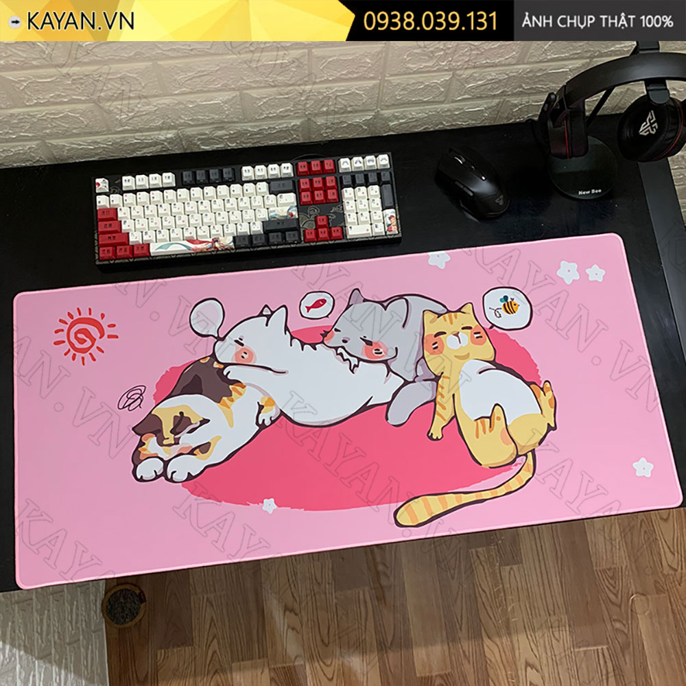 Lót chuột chống nước cỡ lớn 90x40cm dày 3mm CUTE-49-90X40