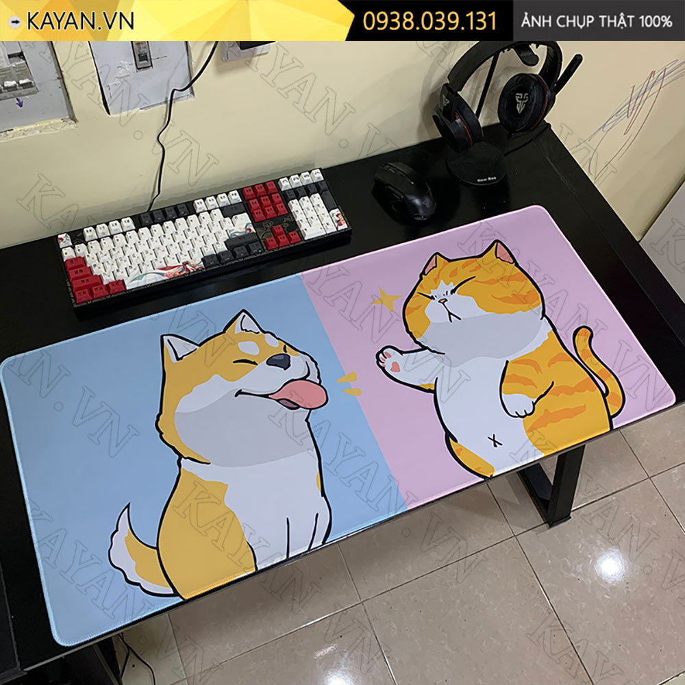 Lót chuột chống nước cỡ lớn 90x40cm dày 3mm CUTE-65-90X40