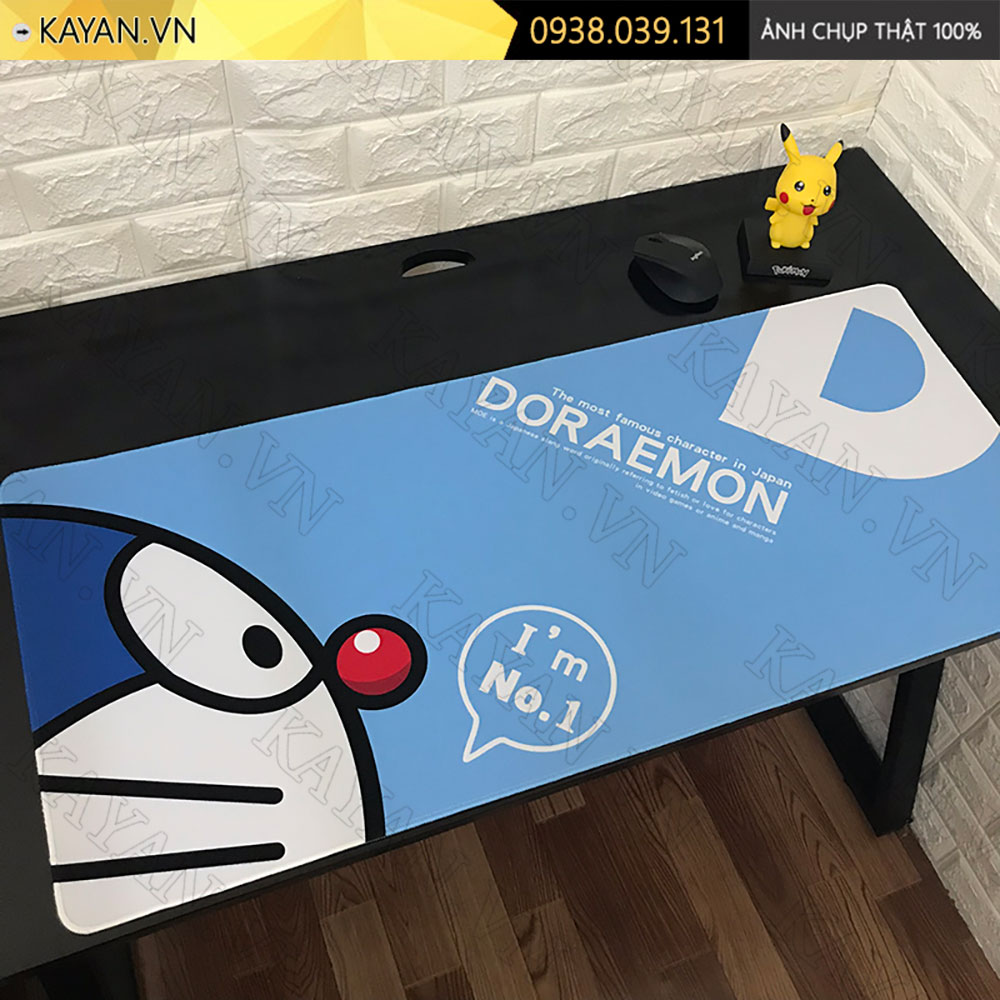 Lót chuột chống nước cỡ lớn 90x40cm dày 3mm DORAEMON-01-90X40