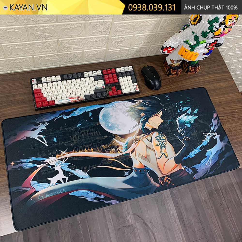 Lót chuột chống nước cỡ lớn 90x40cm dày 3mm GENSHIN-05-90X40