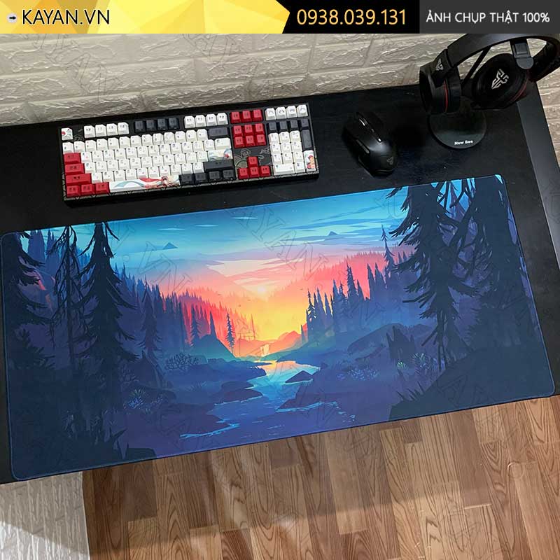 Lót chuột chống nước cỡ lớn 80x30cm dày 3mm PHONGCANH-01-80X30