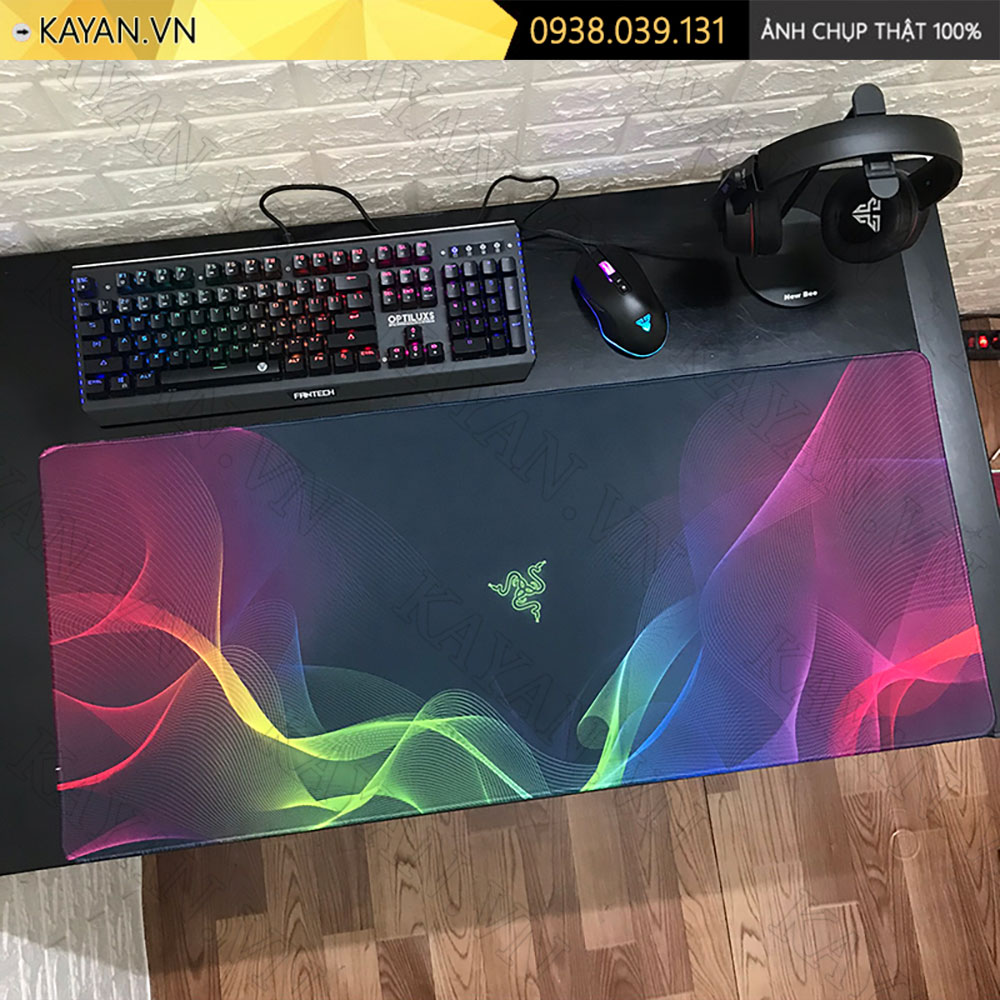 Lót chuột chống nước cỡ lớn 90x40cm dày 3mm RAZER-01-90X40
