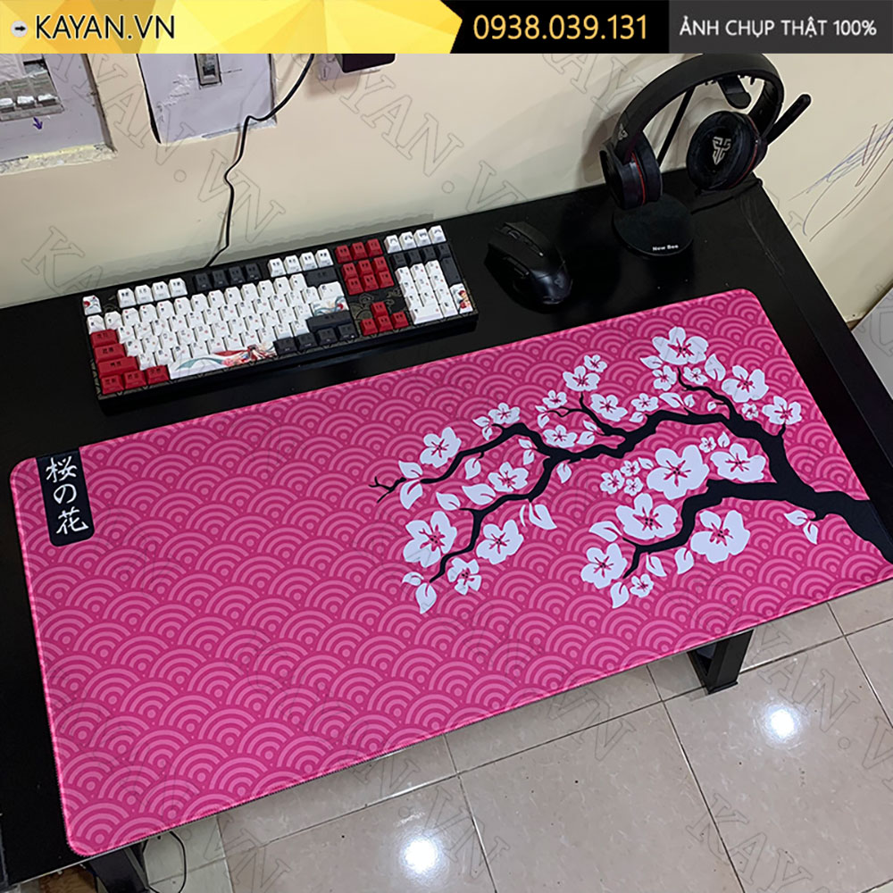 Lót chuột chống nước cỡ lớn 90x40cm dày 3mm SAKURA-02-90X40