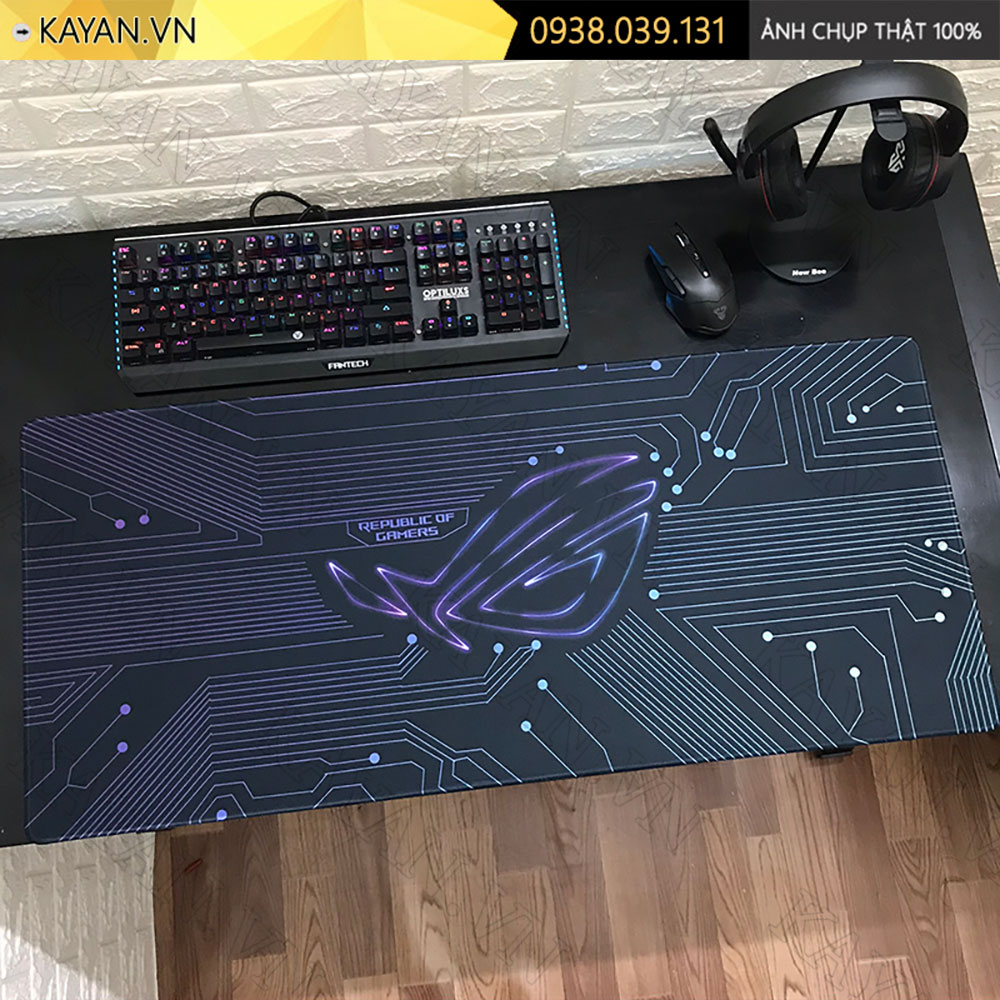 Lót chuột chống nước cỡ lớn 90x40cm dày 3mm ROG-04-90X40