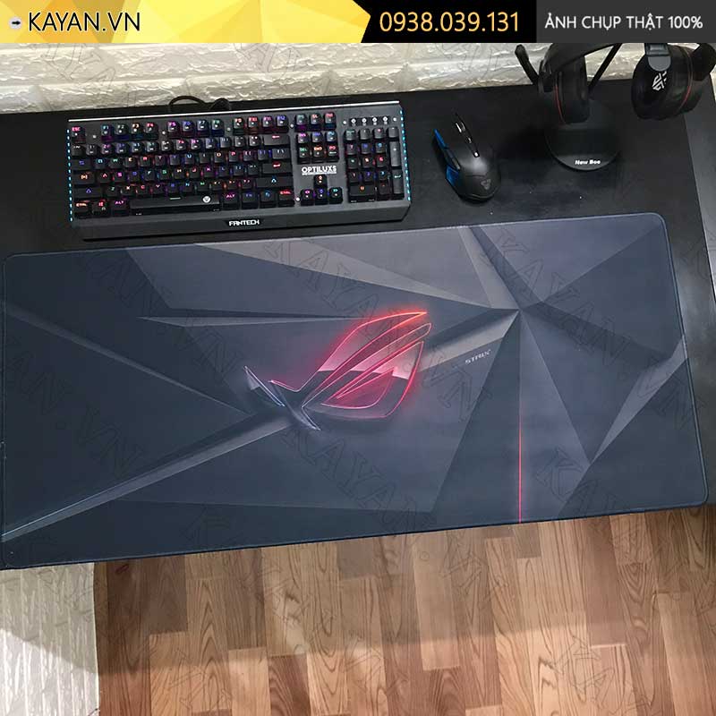 Lót chuột chống nước cỡ lớn 80x30cm dày 3mm ROG-10-80X30