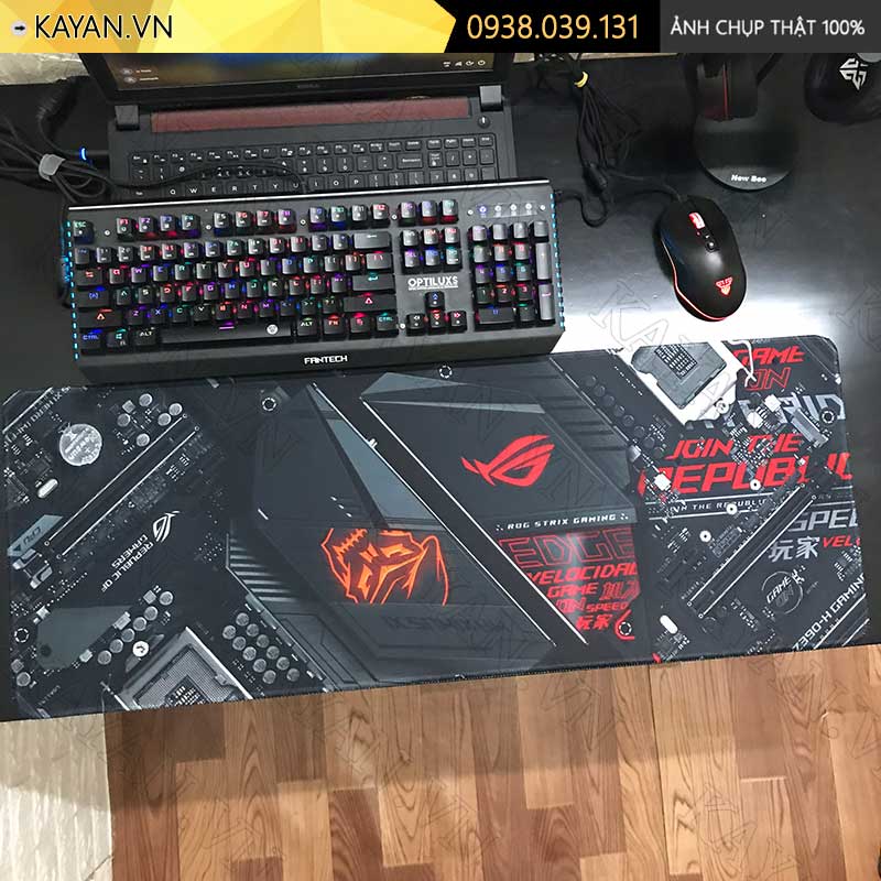 Lót chuột chống nước cỡ lớn 80x30cm dày 3mm ROG-09-80X30