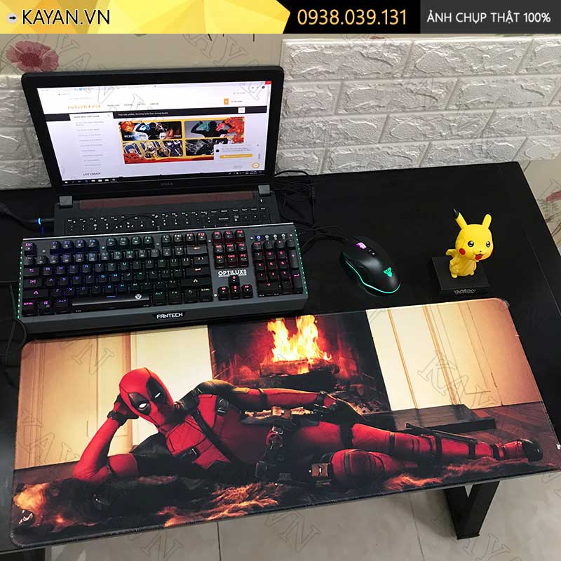 Lót chuột chống nước cỡ lớn 80x30cm dày 3mm AVENGERS-20-80X30
