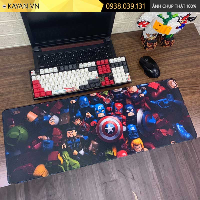Lót chuột chống nước cỡ lớn 80x30cm dày 3mm AVENGERS-41-80X30
