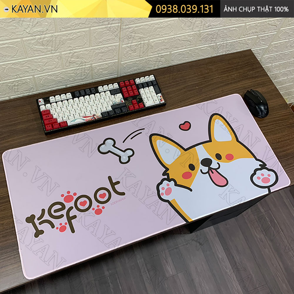 Lót chuột chống nước cỡ lớn 90x40cm dày 3mm CUTE-60-90X40