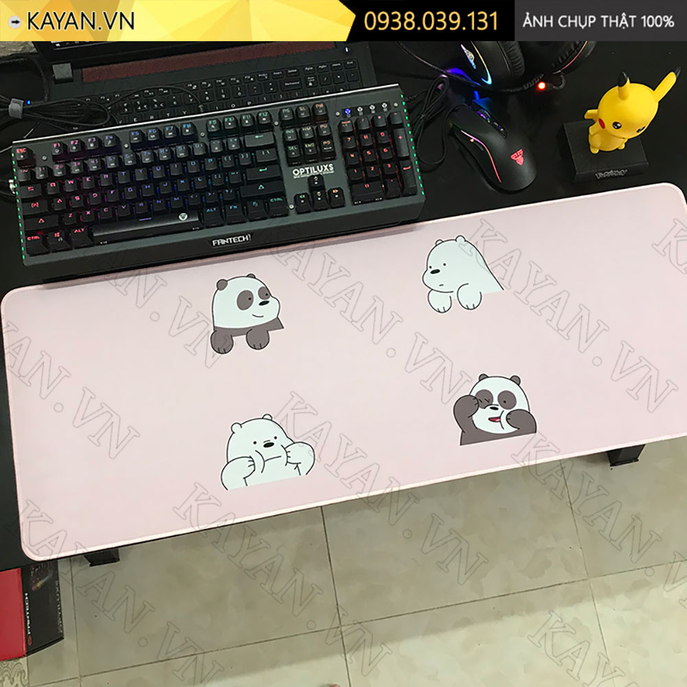 Lót chuột chống nước cỡ lớn 90x40cm dày 3mm CUTE-01-90X40