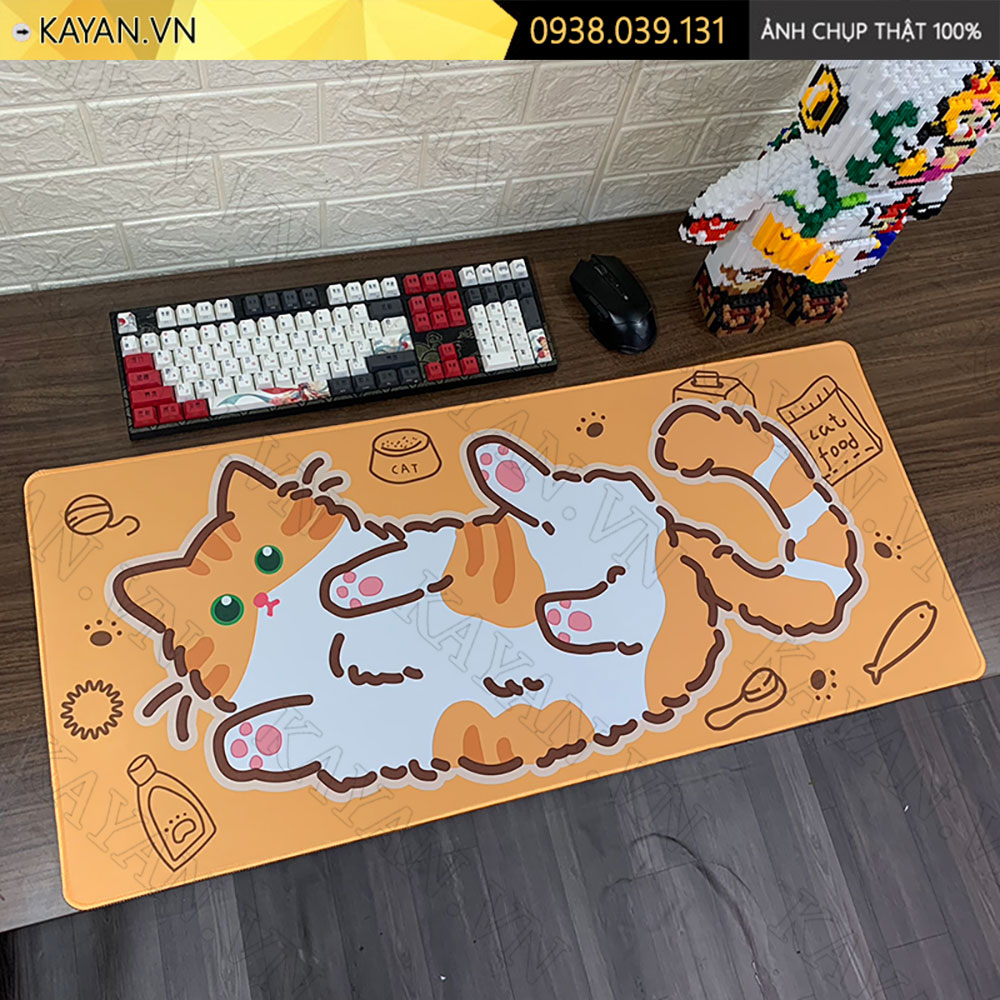 Lót chuột chống nước cỡ lớn 90x40cm dày 3mm CUTE-80-90X40
