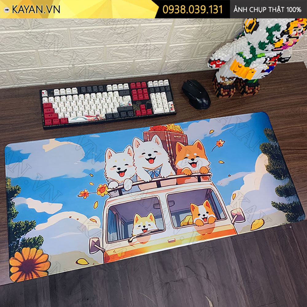 Lót chuột chống nước cỡ lớn 90x40cm dày 3mm CUTE-88-90X40