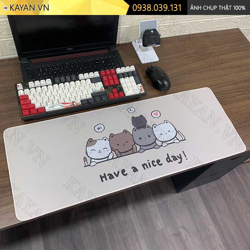 Lót chuột chống nước cỡ lớn 80x30cm dày 3mm CUTE-68-80X30