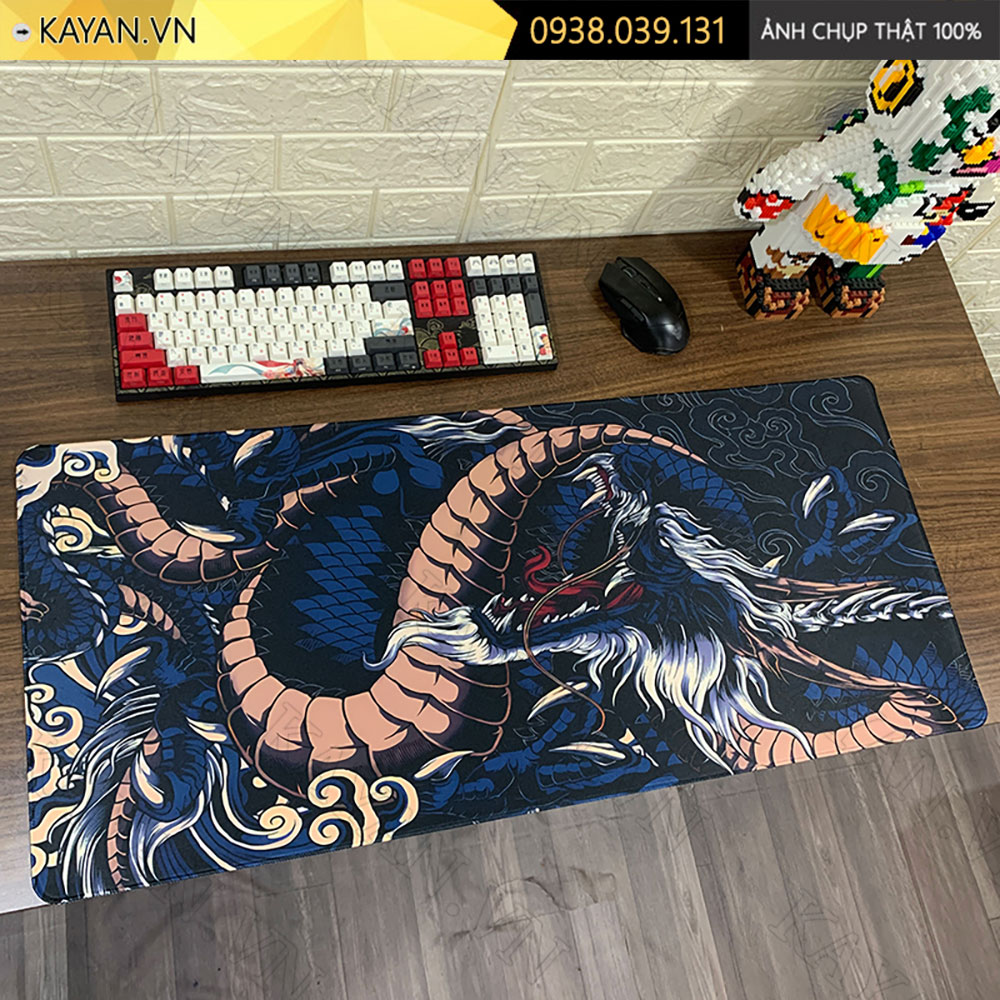 Lót chuột chống nước cỡ lớn 90x40cm dày 3mm DRAGON-01-90X40