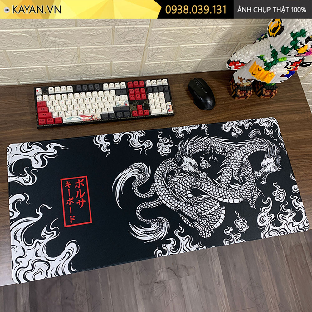 Lót chuột chống nước cỡ lớn 90x40cm dày 3mm DRAGON-03-90X40