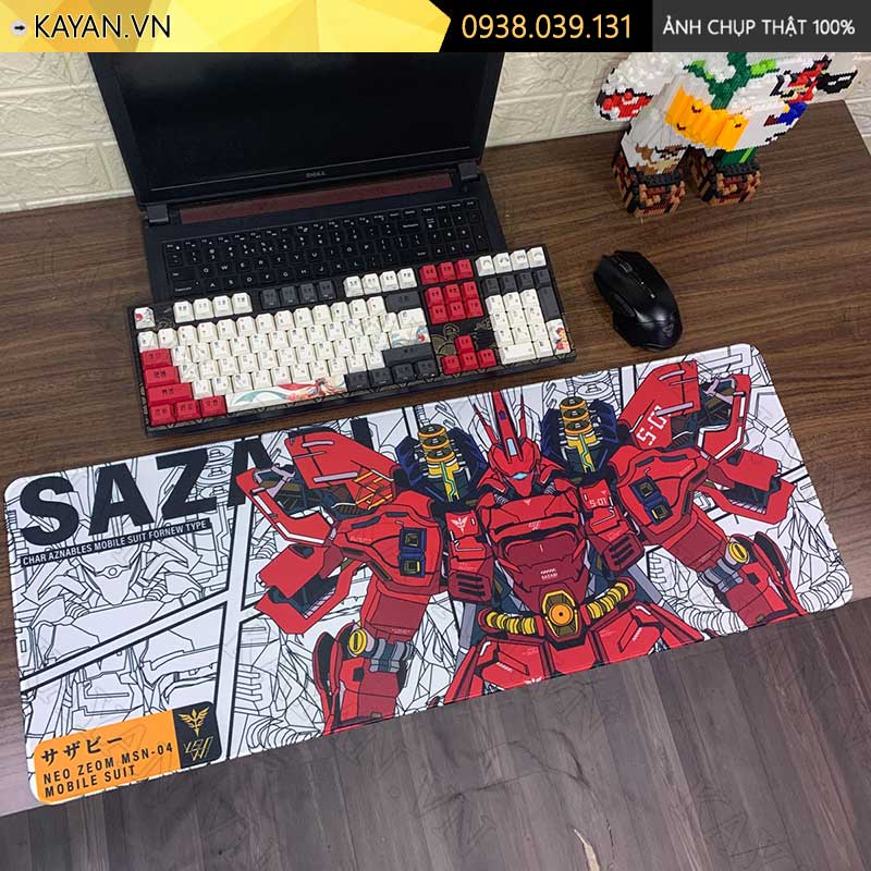 Lót chuột chống nước cỡ lớn 80x30cm dày 3mm GUNDAM-30-80X30