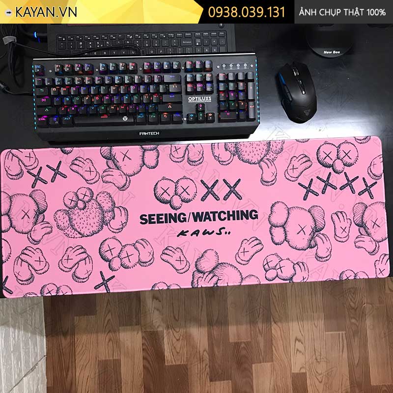 Lót chuột chống nước cỡ lớn 80x30cm dày 3mm KAWS-03-80X30