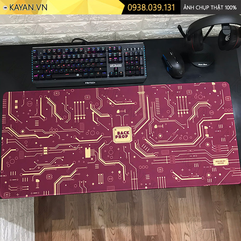 Lót chuột chống nước cỡ lớn 90x40cm dày 3mm MB-08-90X40