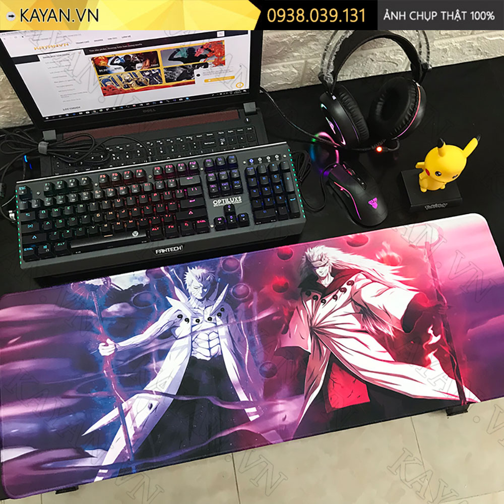 Lót chuột chống nước cỡ lớn 90x40cm dày 3mm NARUTO-13-90X40
