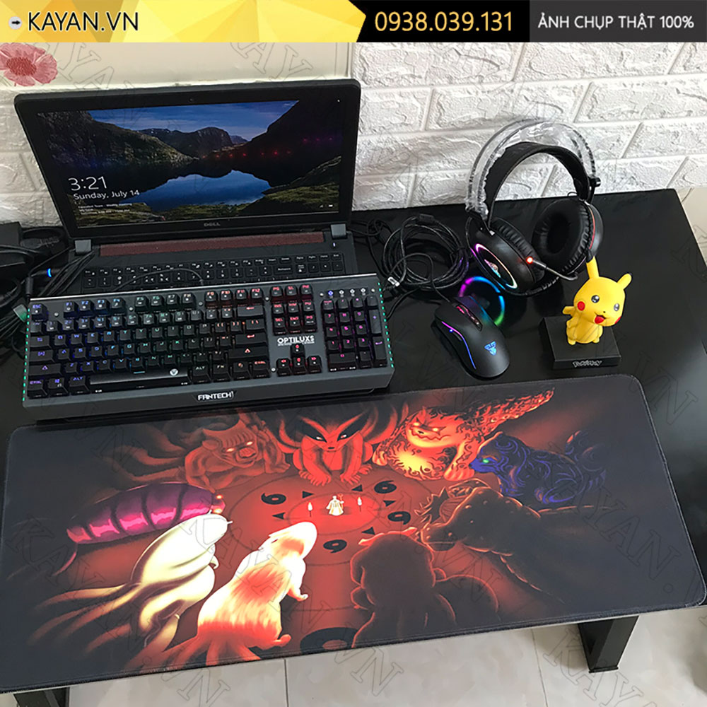 Lót chuột chống nước cỡ lớn 90x40cm dày 3mm NARUTO-24-90X40
