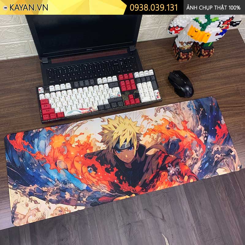 Lót chuột chống nước cỡ lớn 80x30cm dày 3mm NARUTO-29-80X30