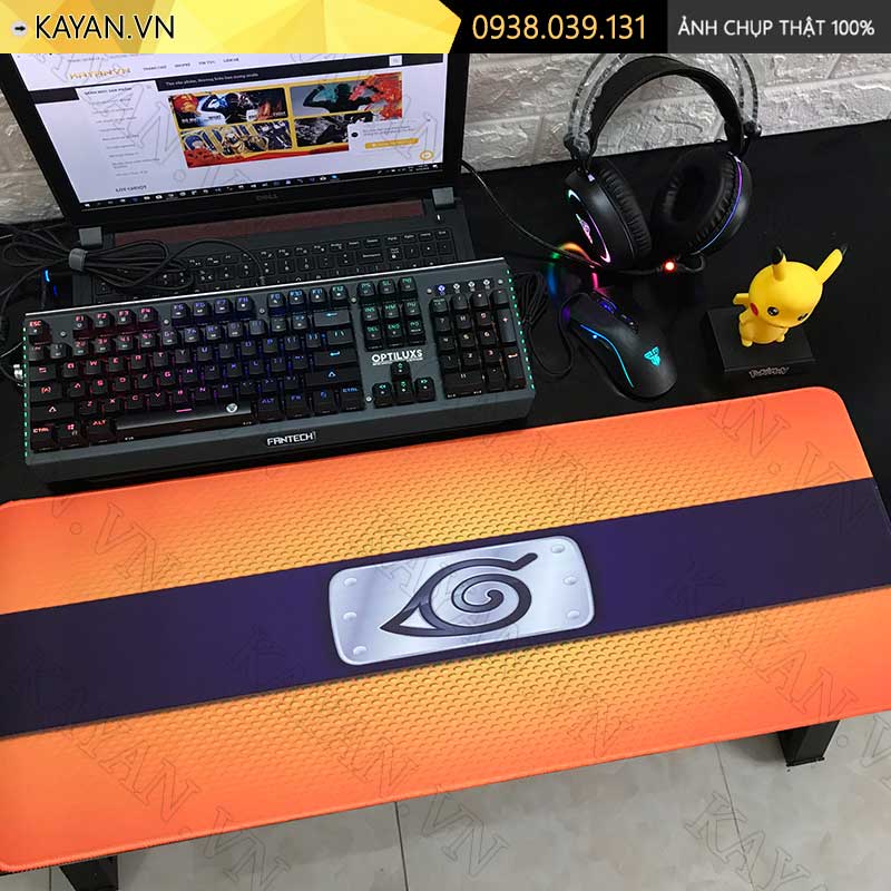 Lót chuột chống nước cỡ lớn 80x30cm dày 3mm NARUTO-04-80X30