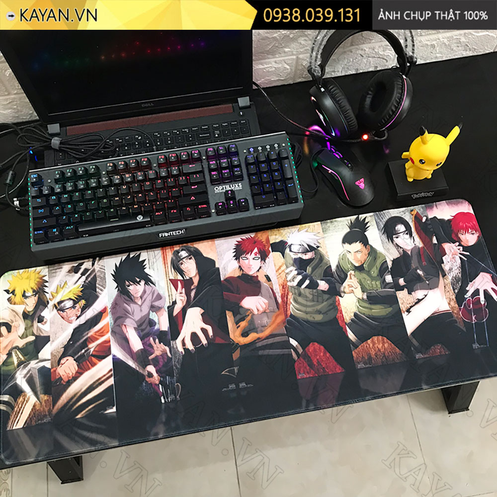 Lót chuột chống nước cỡ lớn 90x40cm dày 3mm NARUTO-05-90X40