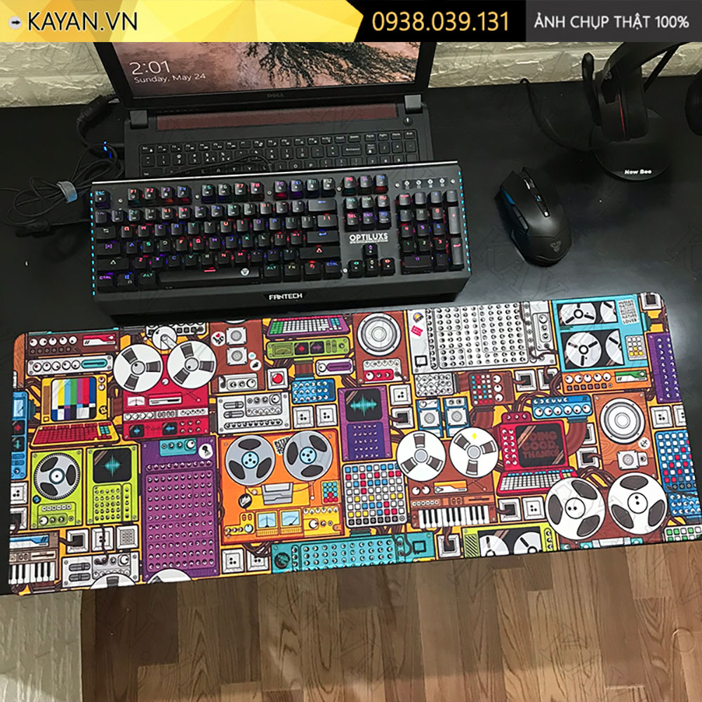 Lót chuột chống nước cỡ lớn 90x40cm dày 3mm RADIO-01-90X40