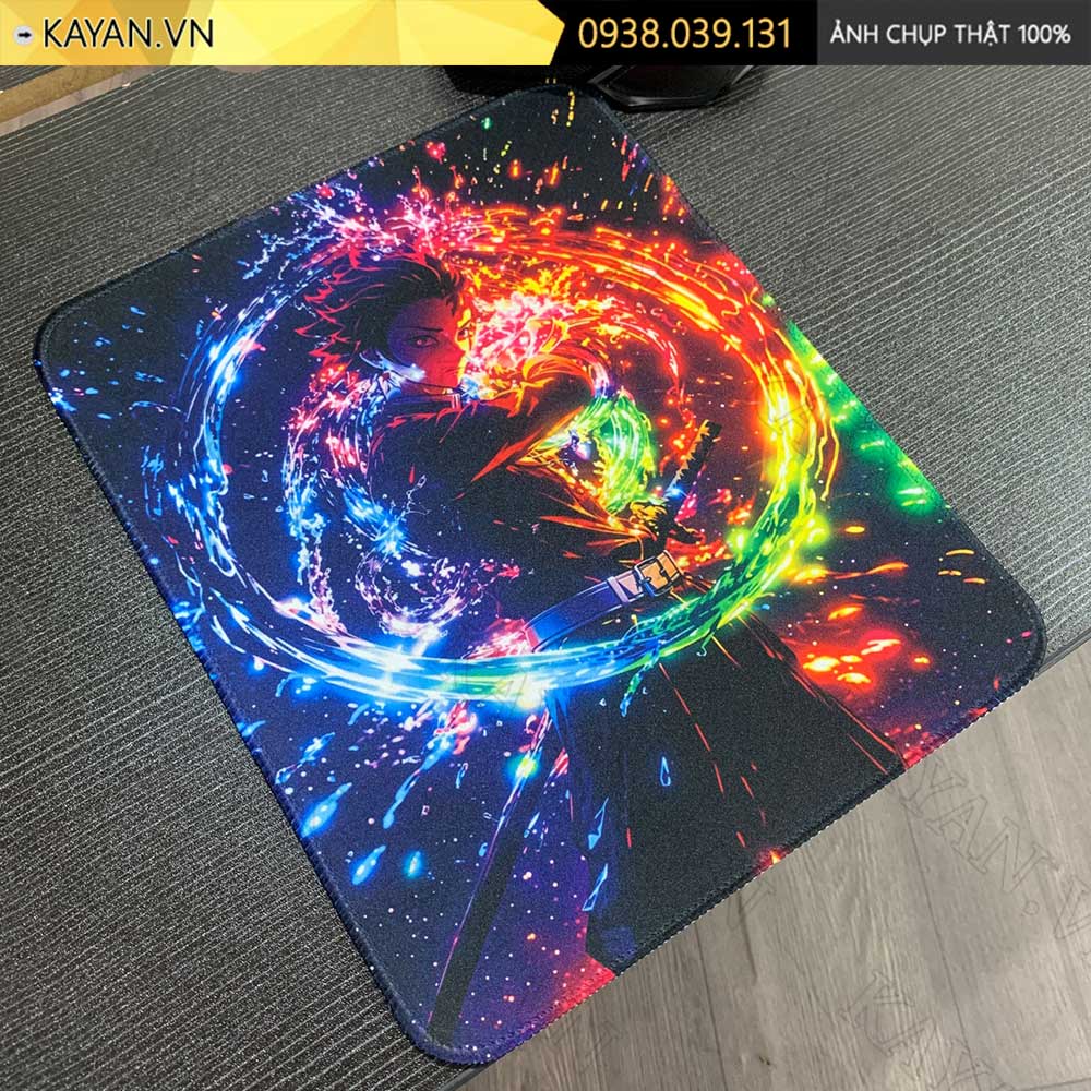 Lót chuột chống nước cỡ nhỏ 26x21cm dày 3mm S-193 (Tanjiro)
