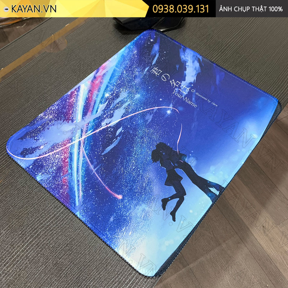 Lót chuột chống nước cỡ nhỏ 30x25cm dày 3mm YOURNAME-09-30X25