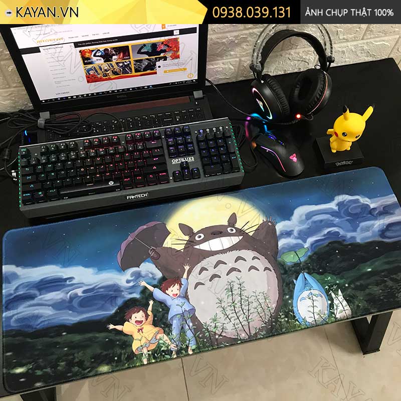 Lót chuột chống nước cỡ lớn 80x30cm dày 3mm TOTORO-02-80X30