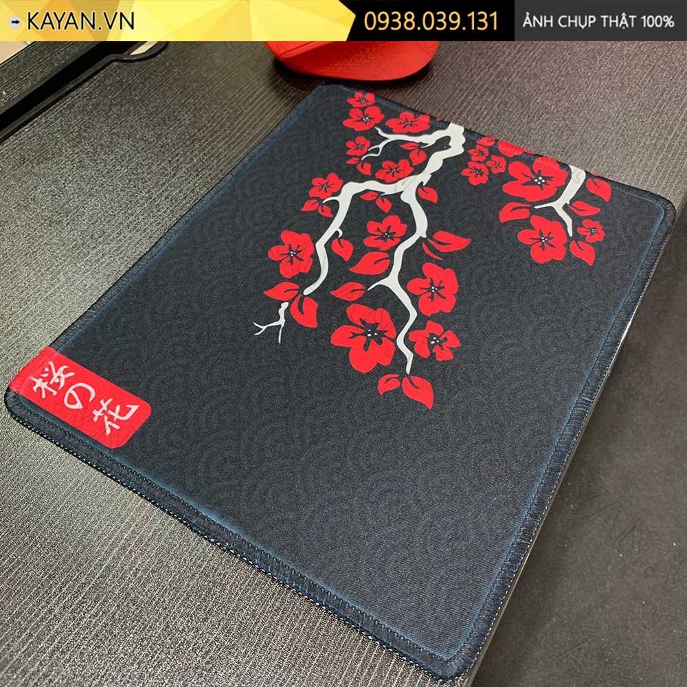 Lót chuột chống nước cỡ nhỏ 26x21cm dày 3mm S-70-26X21 (SAKURA-ĐEN)