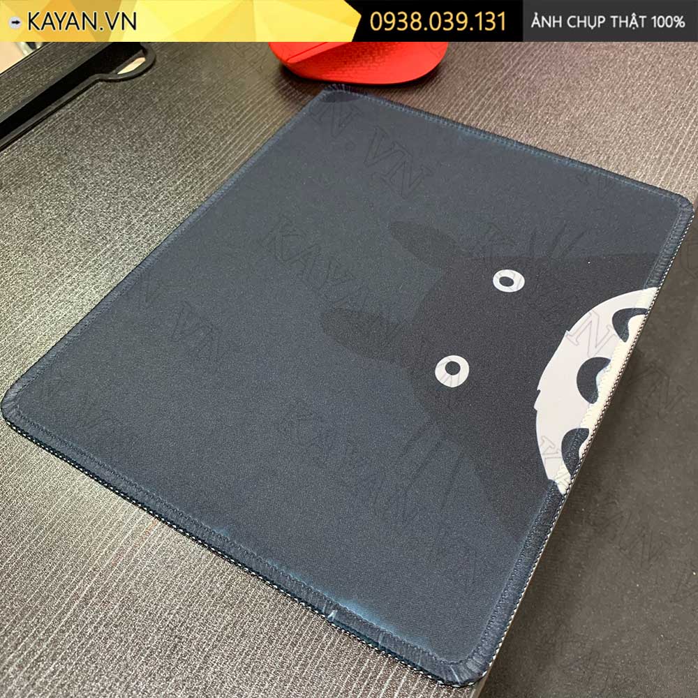 Lót chuột chống nước cỡ nhỏ 26x21cm dày 3mm S-26-26X21 (Totoro đen)