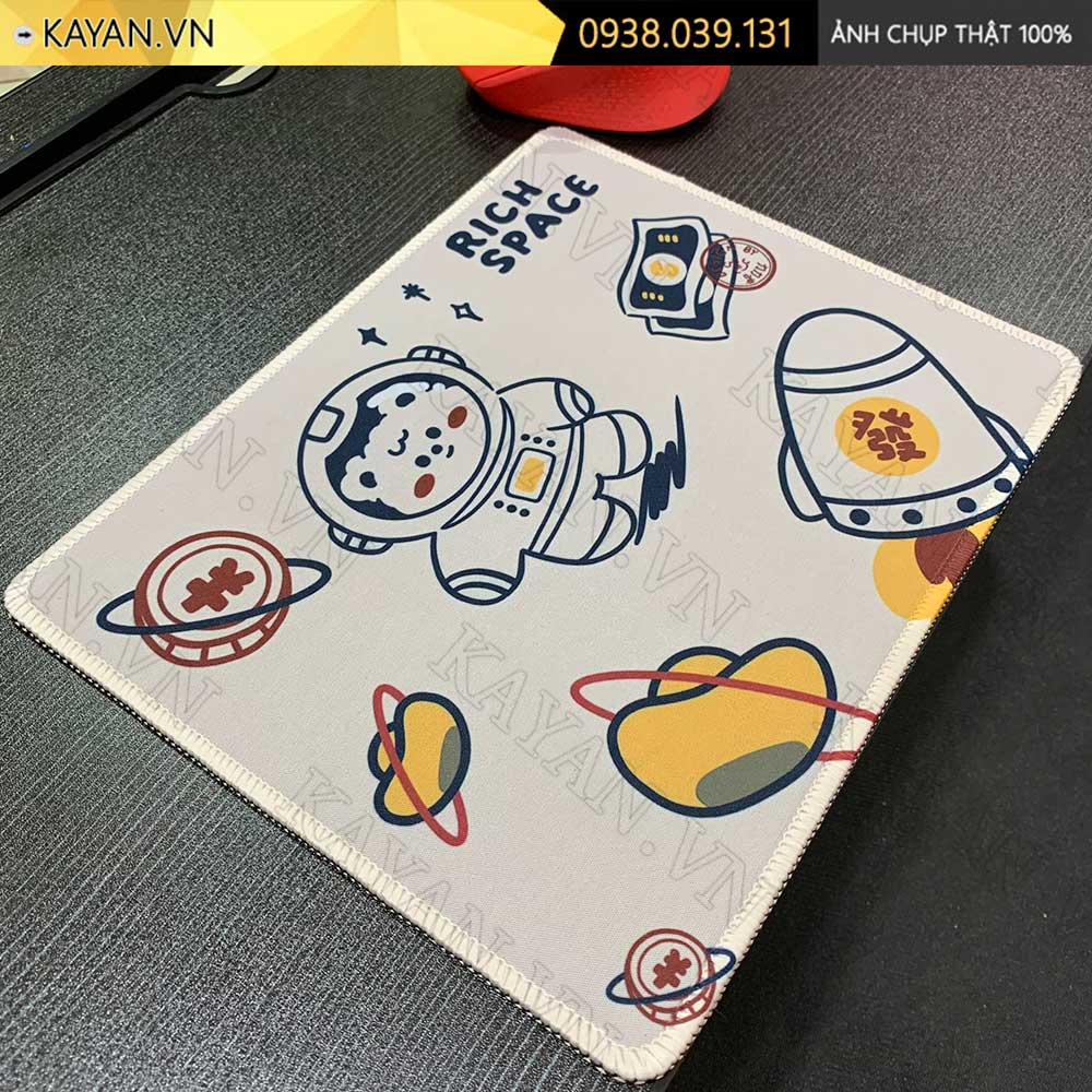 Lót chuột chống nước cỡ nhỏ 26x21cm dày 3mm S-42-26X21 (Rich space)