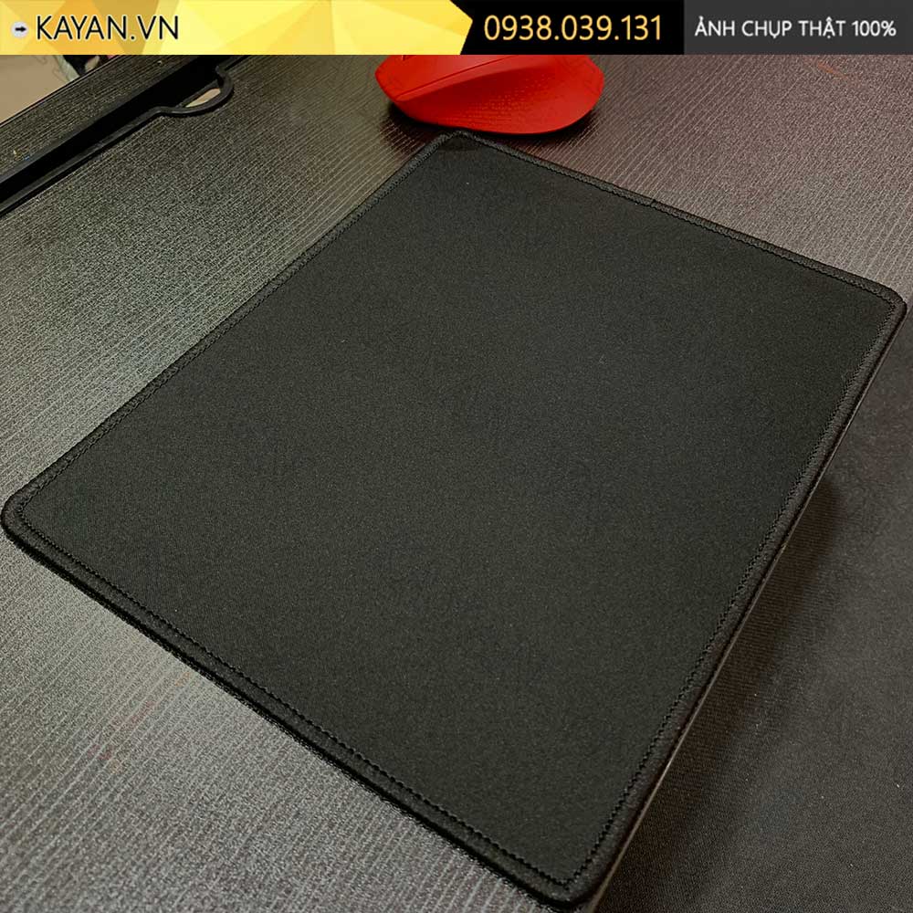 Lót chuột chống nước cỡ nhỏ 26x21cm dày 3mm S-43-26X21 (Đen)