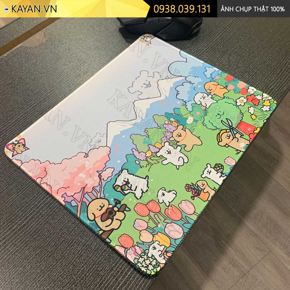 Lót chuột chống nước cỡ nhỏ 26x21cm dày 3mm S-180 (Puppies)